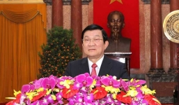 Chủ tịch nước Trương Tấn Sang đọc thư chúc tết Ất Mùi 2015
