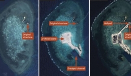 Trung Quốc tăng cường xây đảo trái phép trên Biển Đông
