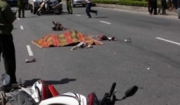 Xe đầu kéo đâm xe máy, 3 người tử vong