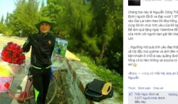 Chàng trai đạp xe từ Nam Định đến Gia Lai tặng hoa cho bạn gái