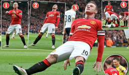 Rooney lý giải cách ăn mừng độc trong trận thắng của Man Utd