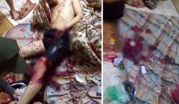 Nhóm côn đồ bịt khẩu trang đâm chém dã man 2 “anh em” đang ngủ 