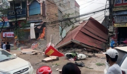 Ngôi nhà 3 tầng bất ngờ độ sập giữa thành phố Bắc Giang