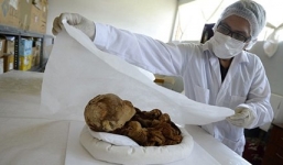 Bất ngờ phát hiện xác ướp 1.000 năm tuổi còn nguyên vẹn của trẻ sơ sinh