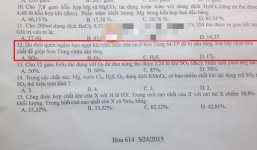 Sơn Tùng - MTP sâu răng do ngậm kẹo ngọt vào đề thi hóa học gây sốt