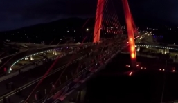 Clip cầu vượt 3 tầng lớn nhất Việt Nam đẹp lung linh trong đêm