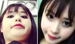 Clip nữ sinh 'biến hình' từ xấu thành xinh đẹp trong nháy mắt gây sốt