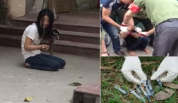 Người phụ nữ dùng kim tiêm đâm loạn xạ, người dân hoang mang