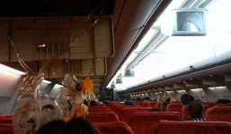 Video: Máy bay Thái Lan hỏng động cơ, hành khách trào máu tai