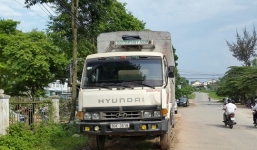 Trung úy CSGT bị xe tải đâm trọng thương