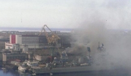 Tàu ngầm hạt nhân Nga bốc cháy