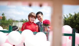 Cận cảnh dàn rước dâu bằng máy cày ở Buôn Mê Thuột