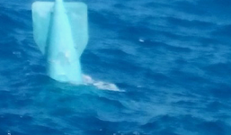 Tìm thấy khung kính buồng lái máy bay Su-22 rơi ở Bình Thuận