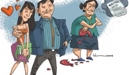 Bỏ mặc vợ chống chọi ung thư, chồng vui vẻ bên bồ nhí