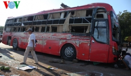 Lật khách giường nằm ở Đồng Nai, 6 người bị thương