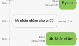 Cười vỡ bụng với phản ứng của chồng khi vợ nhắn “Em yêu anh”