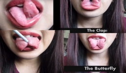  Kỳ lạ: Cô gái có khả năng tách lưỡi làm đôi