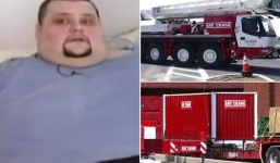 Huy động cần trục, xe tải đưa người đàn ông nặng gần nửa tấn tới bệnh viện