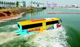 Cận cảnh tuyến xe buýt chạy dưới nước đầu tiên tại Hàn Quốc
