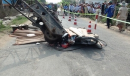 Clip hiện trường vụ tai nạn khiến 3 mẹ con chết thảm ở Đồng Tháp