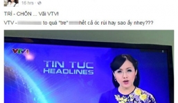 VTV sai lỗi chính tả, MC Đài Hà Nội thản nhiên hả hê trên facebook