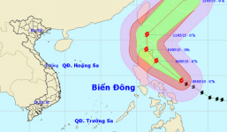 Bão Noul giật cấp 17 đang hoành hành ở Biển Đông