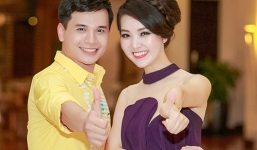 Á hậu Thụy Vân thân thiết bên MC Danh Tùng