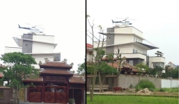 Sự thật chiếc trực thăng đậu trên nóc nhà đại gia Hải Dương