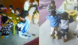 Phẫn nộ trường mẫu giáo bắt học sinh quỳ gối ăn cơm