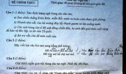 Xôn xao đề thi lạ 'dịch' ... tiếng Hà Tĩnh