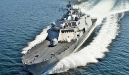 Tàu chiến Mỹ vừa tuần tra gần nơi Trung Quốc bồi đắp ở Trường Sa