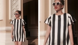 Học lỏm phong cách thời trang bà bầu của Khánh Thi 