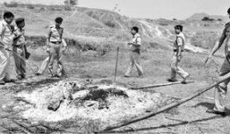 Cặp đôi Ấn Độ bị người thân đánh tử vong, đốt xác