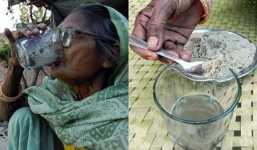 Cụ bà 92 tuổi ăn 1kg cát mỗi ngày suốt 82 năm