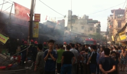 Cháy chợ Phùng Khoang: Gia đình tiệm bánh mì bị thương