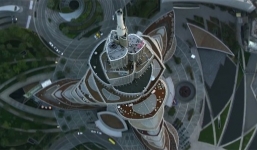 Video tàu lượn cá nhân bay trên bầu trời Dubai