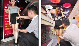 Ảnh: Nhà hàng đo váy phụ nữ, giảm giá 90\% cho váy ngắn nhất