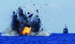 Indonesia đánh chìm tàu cá 300 tấn của Trung Quốc