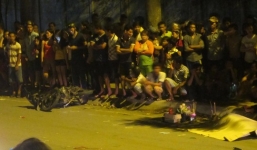 Xe container chạy lấn tuyến cán chết người, tài xế bỏ chạy