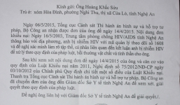 Vụ nhiễm HIV 'oan' 10 năm: Bộ Công an gửi công văn trả lời