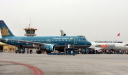 Nắng nóng làm nứt đường băng sân bay quốc tế Cát Bi- Hải Phòng