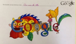 Bức tranh đăng trang chủ Google ngày 01/6: Chủ nhân là cậu bé 8 tuổi 