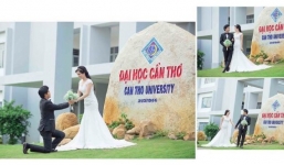 Chụp ảnh cưới ở trường học khiến sinh viên yêu sớm?