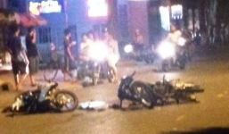 Xe máy kẹp 3 gây tai nạn kinh hoàng do chạy trốn công an
