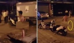 Hà Nội: Nam thanh niên khỏa thân giữa đường gây xôn xao