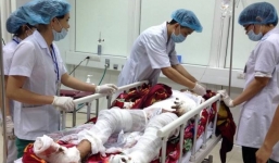 Thương tâm người phụ nữ đi đốt rẫy bị bỏng 90\% cơ thể