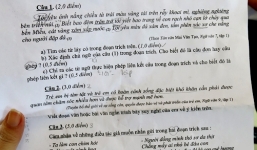 Học sinh hứng thú với đề thi môn Văn vào lớp 10