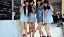 'Nhức mắt' với trang phục đi học hở hang của nữ sinh 