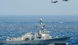 Video: Chiến đấu cơ Nga áp sát tàu chiến Mỹ trên biển Baltic