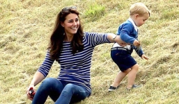 Hoàng tử bé Anh hiếu động khi đi dã ngoại